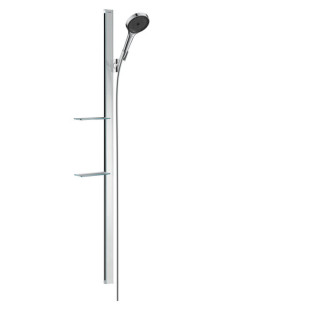 Zestaw prysznicowy Hansgrohe Rainfinity 130 3jet, drążek 90cm z mydelniczką, chrom