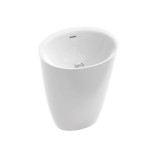 Umywalka wolnostojąca Marmorin Mia S 550x420x850 mm z przelewem biała