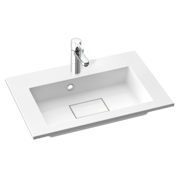 Umywalka meblowa/wpuszczana w blat Marmorin Lira 50, 502x390x117 mm biała 