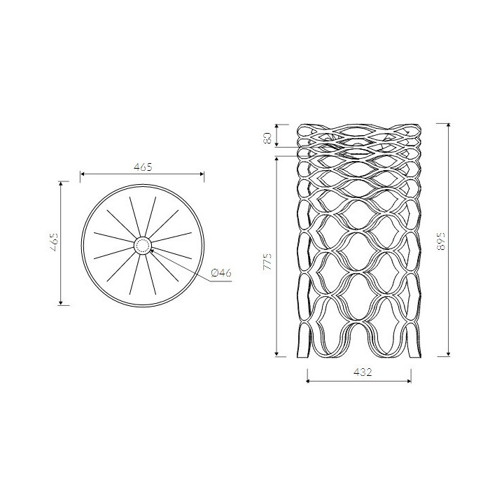 Umywalka Marmorin Sirona 465x465 mm, stojąca