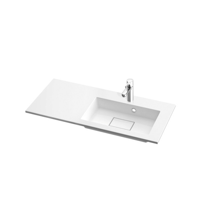 Umywalka Marmorin Lira 900P 90x39 cm, wpuszczana w blat prawa