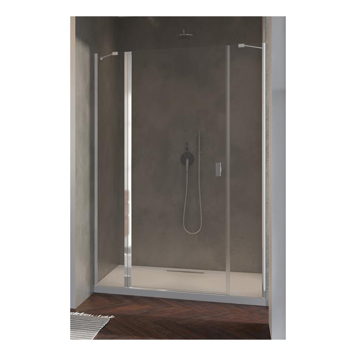 Drzwi prysznicowe Radaway Nes KDS II 120, lewe, 1200x2000mm, srebrny profil