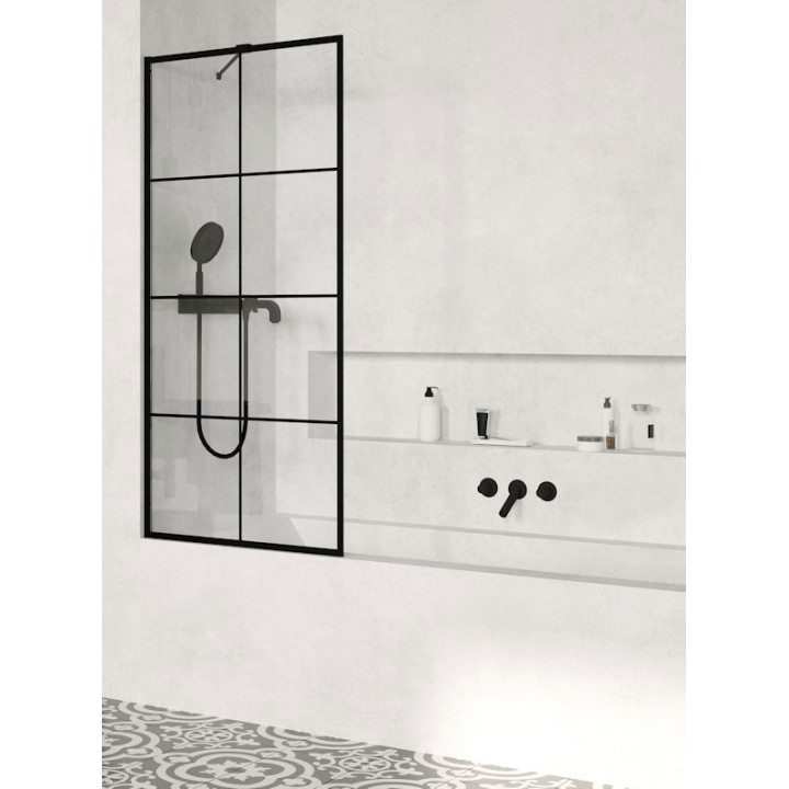 Drzwi prysznicowe Radaway Nes KDS II 120, lewe, 1200x2000mm, srebrny profil