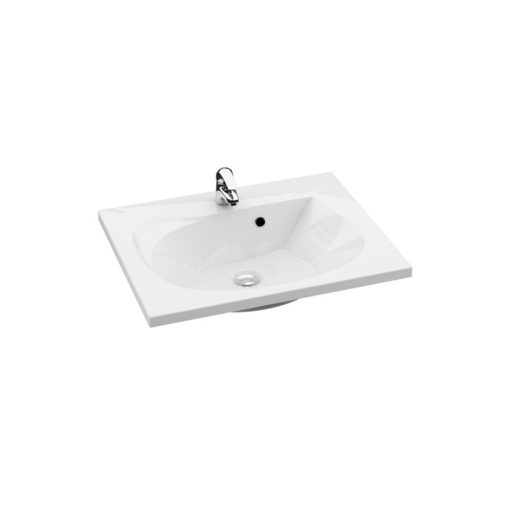 Umywalka nablatowa Ravak Solo, konglomeratowa, 58x40cm, biała