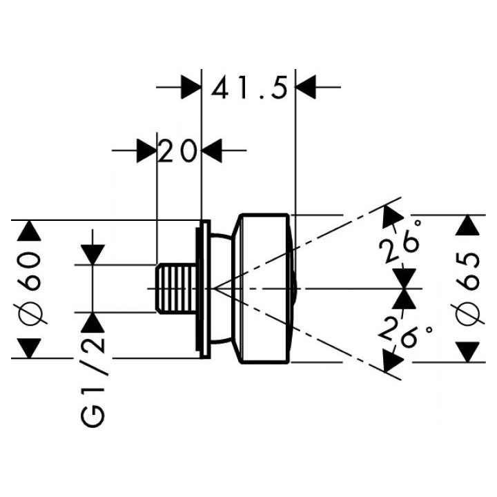 Dysza boczna Axor DN15- sanitbuy.pl