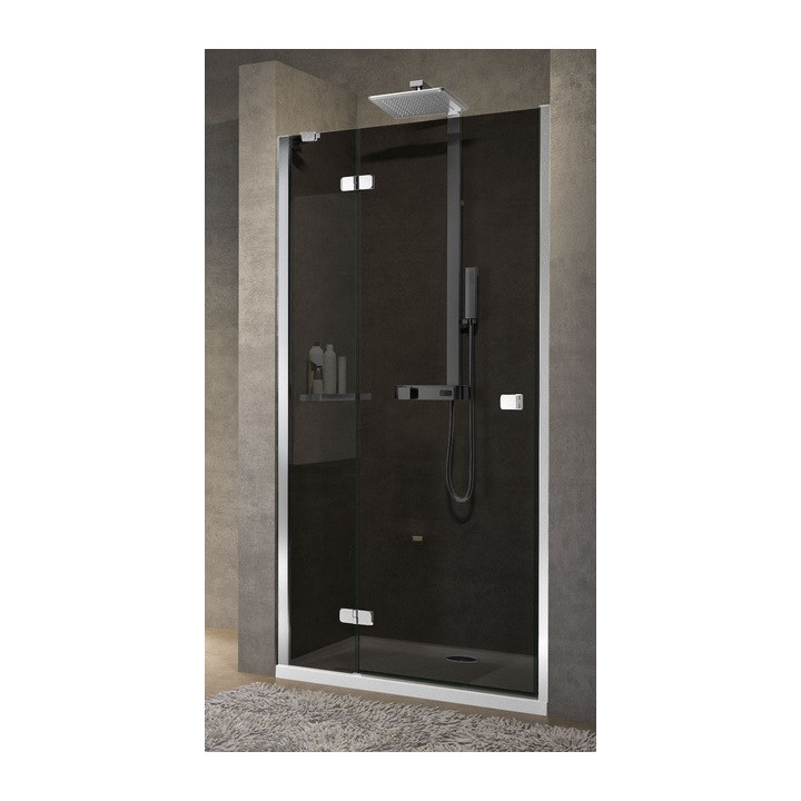 Drzwi prysznicowe do wnęki Novellini Brera G, 84-86x200cm, szkło przejrzyste, profil chrom