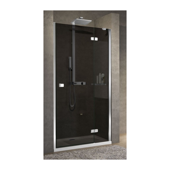 Drzwi prysznicowe do wnęki Novellini Brera G, 84-86x200cm, szkło przejrzyste, profil chrom