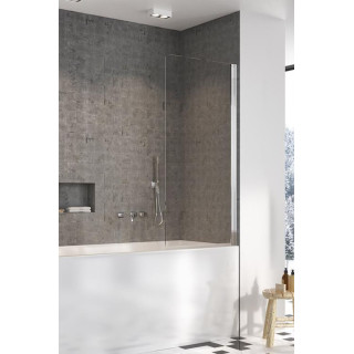 Parawan nawannowy Radaway Essenza New Black PND II 140, prawy, szkło przejrzyste, 140x150cm, czarny profil