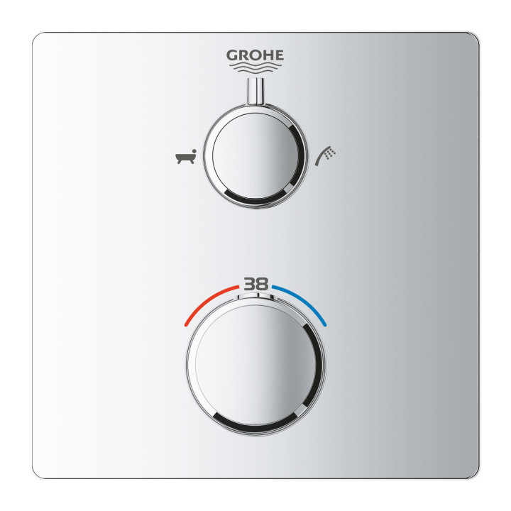 GROHE Grohtherm Termostatyczna bateria wannowa do obsługi dwóch wyjść wody