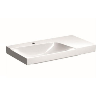 Umywalka Geberit Citterio 90x50 cm z półką po lewej stronie, z powłoką keratec - biała