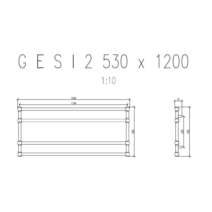 Grzejnik Imers Awena 1 53x50,8 cm - biały