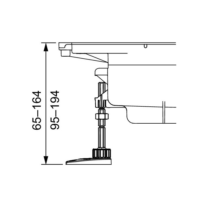 Tece Drainprofile - stópki montażowe