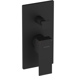 Podtynkowa bateria umywalkowa Oltens Gota, kompletna, czarny mat
