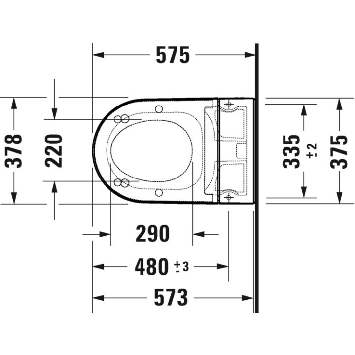 Deska Duravit SensoWash Slim wolnoopadająca z funkcją mycia do misek serii: Happy D2.