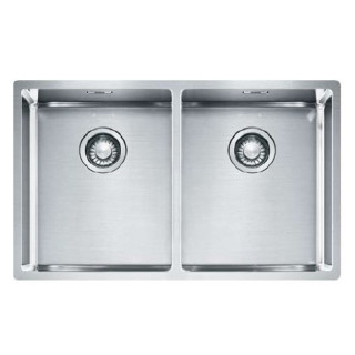 Zlewozmywak stalowy Franke BOX 220/120-34-34 - stal szlachetna jedwab