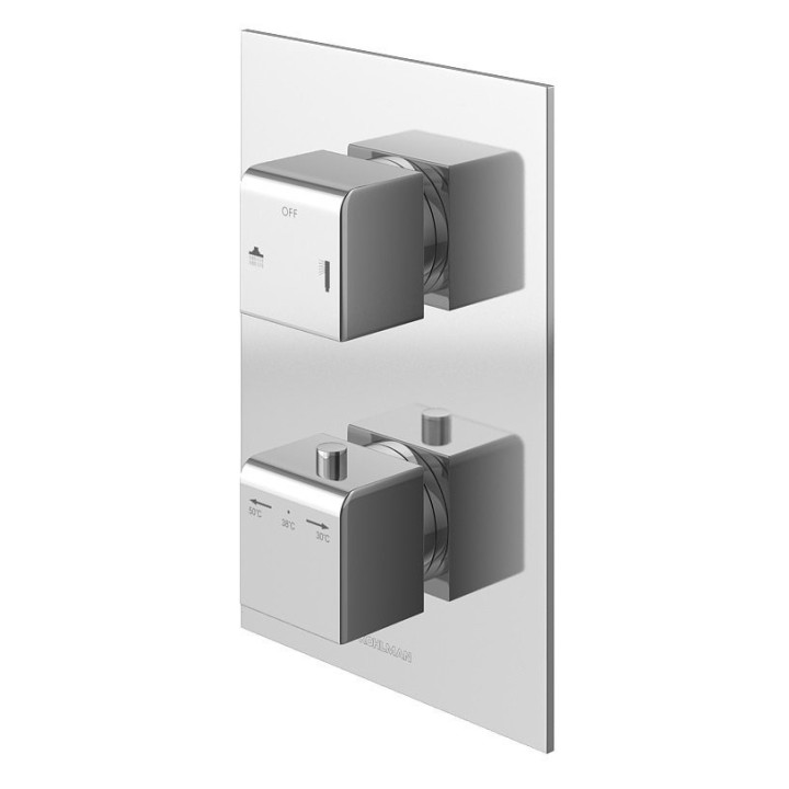 Zestaw prysznicowy Kohlman Excelent z baterią termostatyczną chrom- sanitbuy.pl