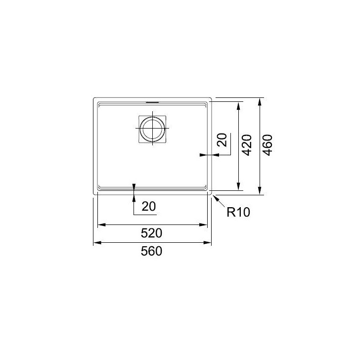 Zlewozmywak z Fragranitu Franke KANON 110-52 - biały polarny