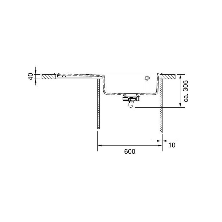 Zlewozmywak ceramiczny Franke MYTHOS 611-100 prawy - czarny mat