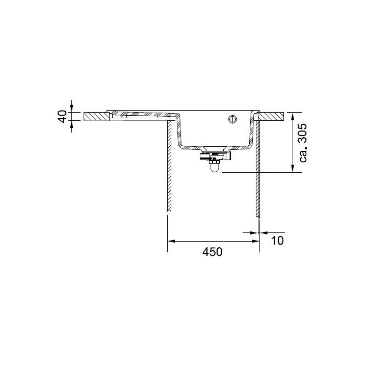 Zlewozmywak ceramiczny Franke MYTHOS 611-78 prawy - kremowy