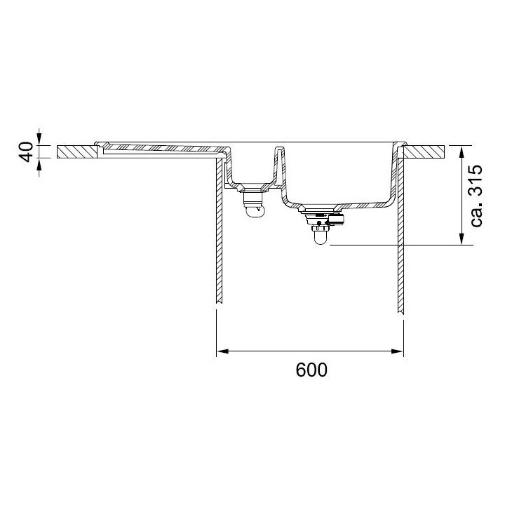 Zlewozmywak ceramiczny Franke MARIS 651-100 - biały polarny
