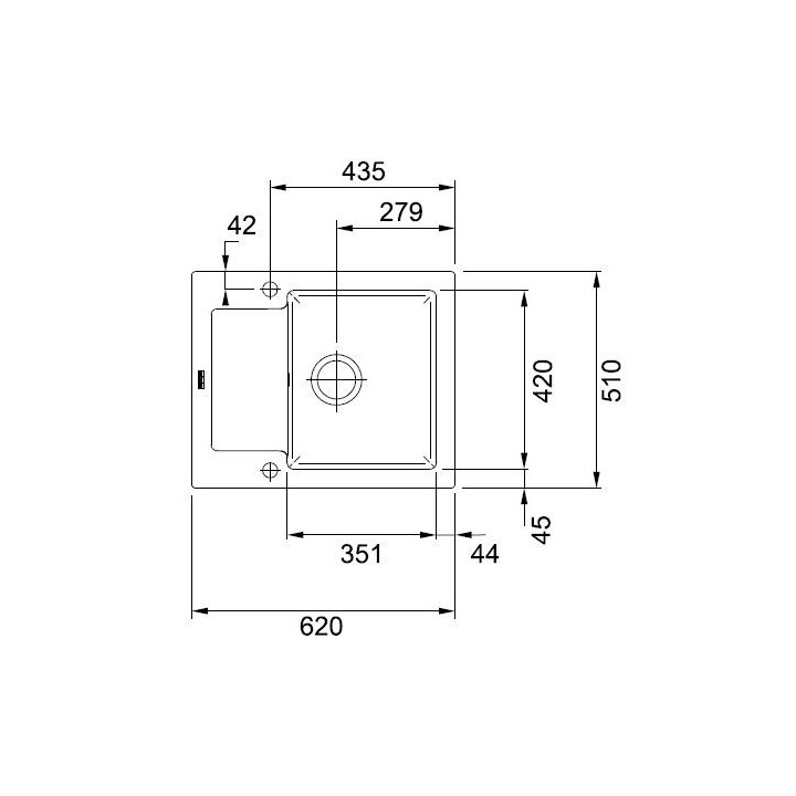 Zlewozmywak ceramiczny Franke MARIS 611-62 - kremowy