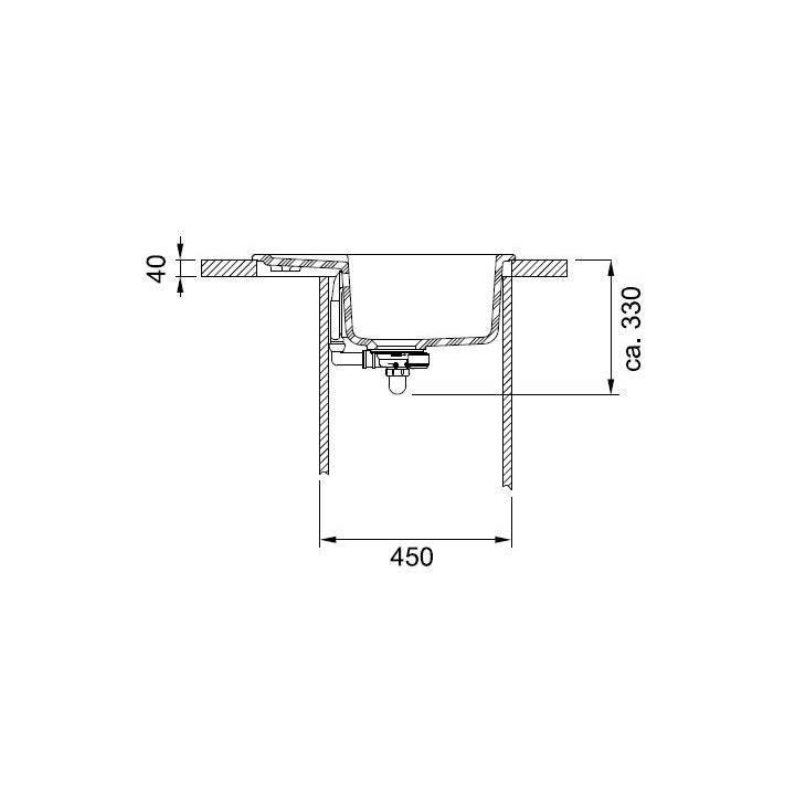 Zlewozmywak ceramiczny Franke MARIS 611-62 - kremowy