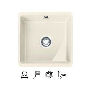 Zlewozmywak ceramiczny Franke KUBUS 110-40 - biały polarny