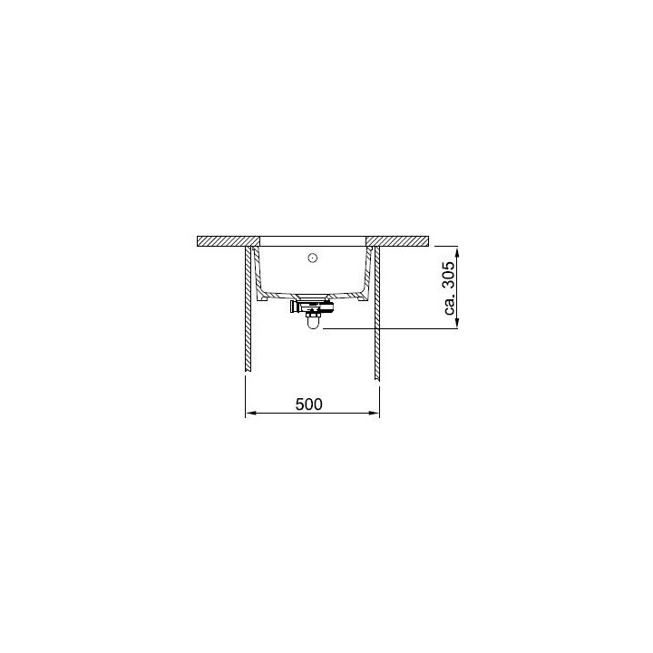 Zlewozmywak ceramiczny Franke KUBUS 110-40 - biały polarny