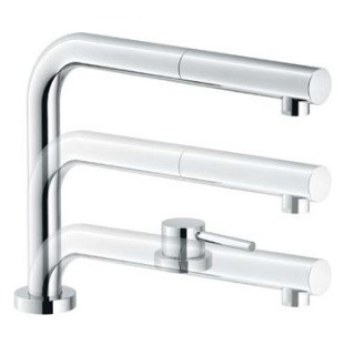 Bateria podokienna z wyciąganą wylewką Franke WINDOW PULL-OUT - chromowana