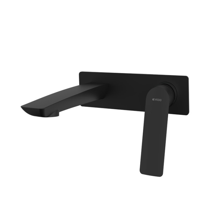 Bateria umywalkowa Vedo Desso Nero, podtynkowa, czarny mat