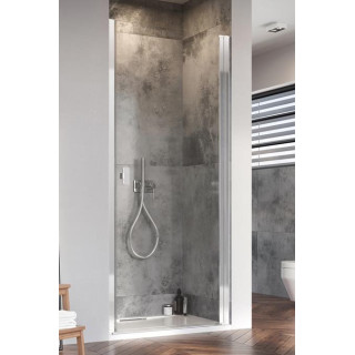 Front do kabiny prysznicowej Radaway Nes 8 Black KDS I 140,  drzwi lewe, szkło przejrzyste, 1400x2000mm, czarny profil