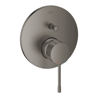 Bateria wannowa podtynkowa Grohe Essence, jednouchwytowa, automatyczny przełącznik, brushed hard graphite
