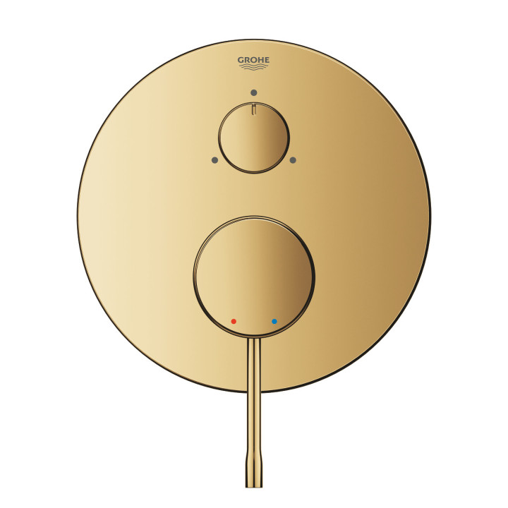 Bateria wannowo-natryskowa Grohe Essence ścienna, jednouchwytowa 3-odbiorniki - cool sunrise 