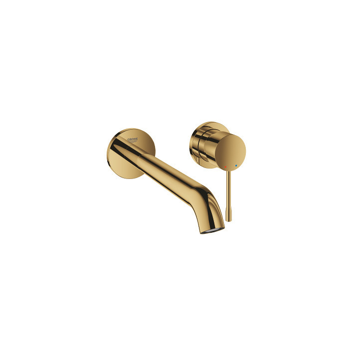 Bateria umywalkowa 2-otworowa Grohe Essence, podtynkowa, dł. 230 mm - cool sunrise