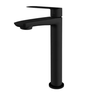 Bateria umywalkowa Vedo Desso Nero, stojąca, wysokość 285mm, korek klik-klak, czarny mat