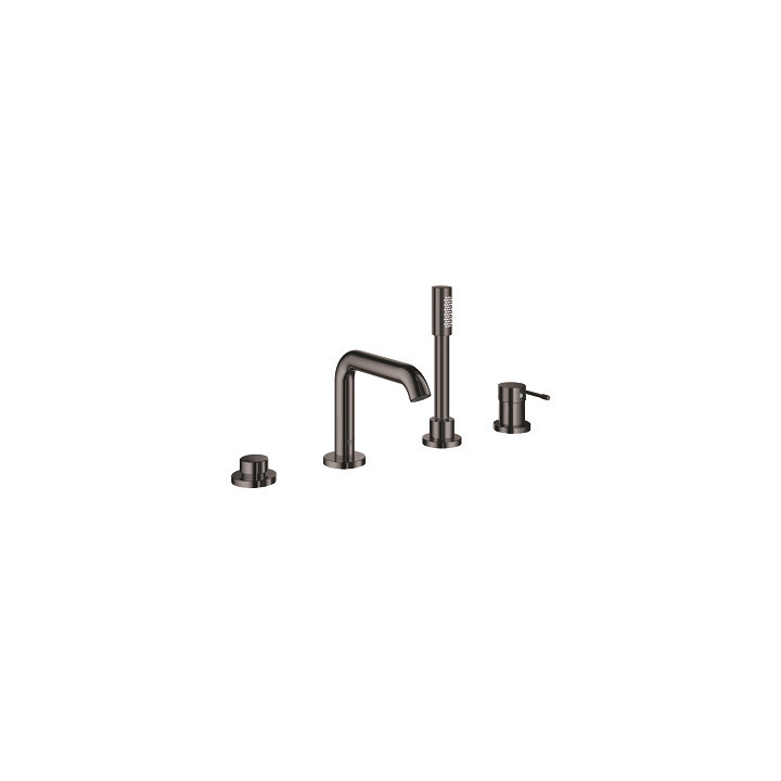 Bateria wannowa Grohe Essence, 4-otworowa, wys. 251 mm - hard graphite
