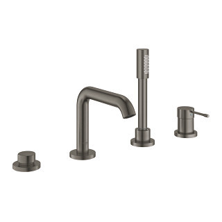 Bateria wannowa Grohe Essence, 4-otworowa, wys. 251 mm - brushed hard graphite
