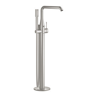 Bateria wannowa wolnostojąca Grohe Essence, wys. 780-884 mm - stal nierdzewna