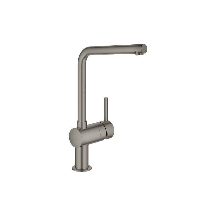 Bateria kuchenna z obrotową wylewką GROHE Minta 1/2", jednouchwytowa - brushed hard graphite