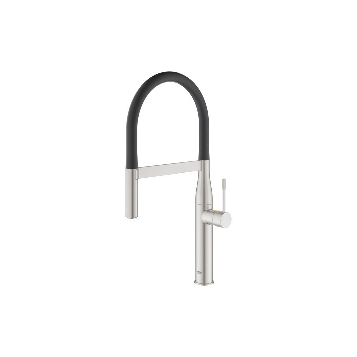 Jednouchwytowa bateria kuchenna z obrotową wylewką Grohe Essence, DN 15 - stal nierdzewna