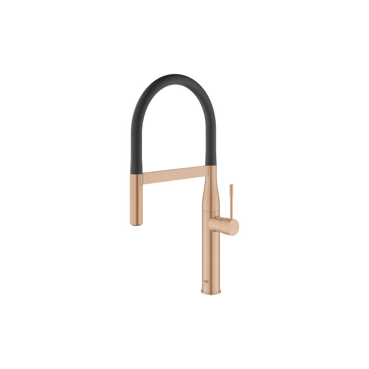 Jednouchwytowa bateria kuchenna z obrotową wylewką Grohe Essence, DN 15 - brushed warm sunset