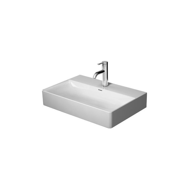 Duravit DuraSquare Compact umywalka 60x40 cm meblowa prostokątna biała 