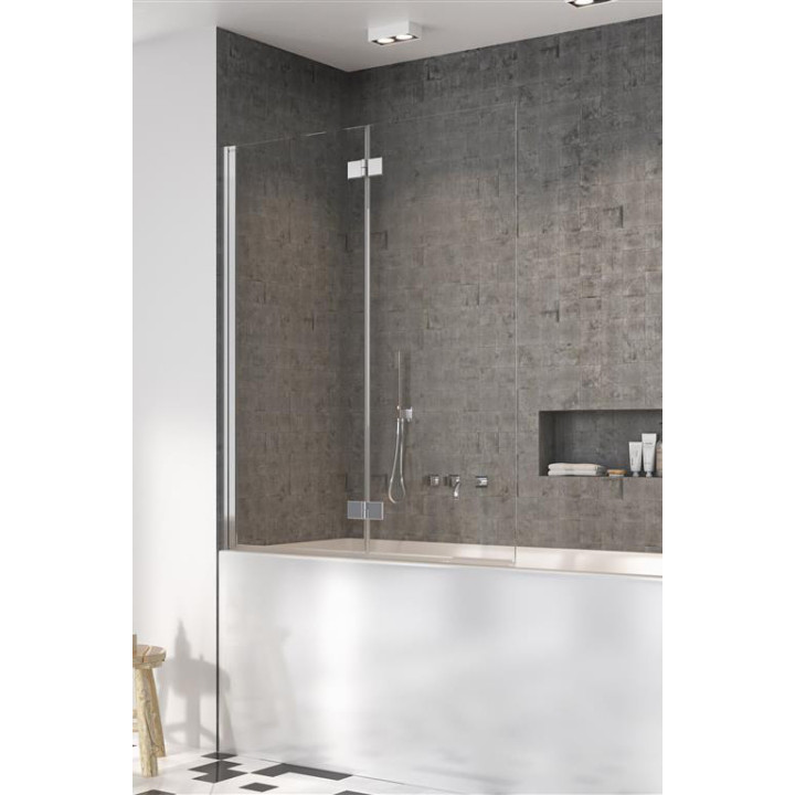 Parawan nawannowy Radaway Nes 8 Black PNJ I, prawy, szkło przejrzyste, 60x150cm, czarny profil