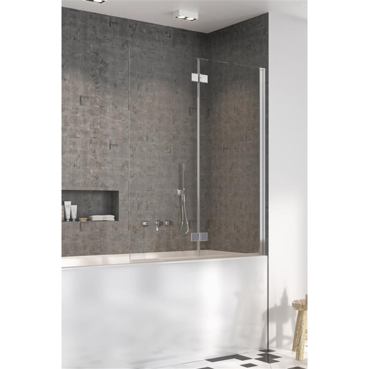 Parawan nawannowy Radaway Nes 8 Black PNJ I, prawy, szkło przejrzyste, 60x150cm, czarny profil