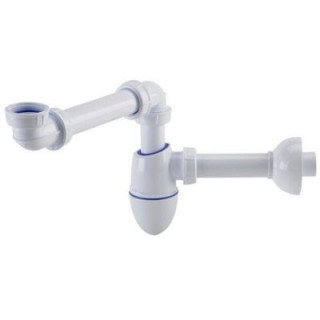 Syfon umywalkowy McAlpine niski PCV, biały