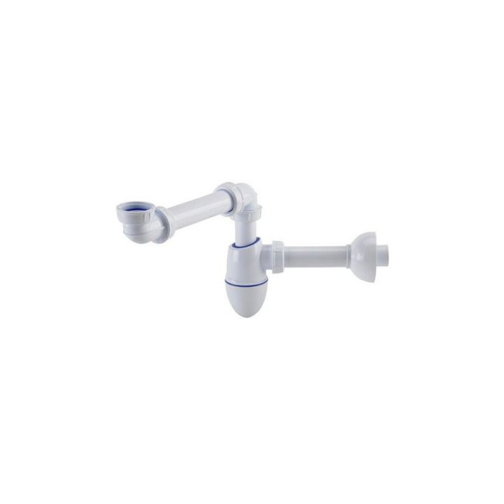 Syfon umywalkowy McAlpine niski PCV, biały