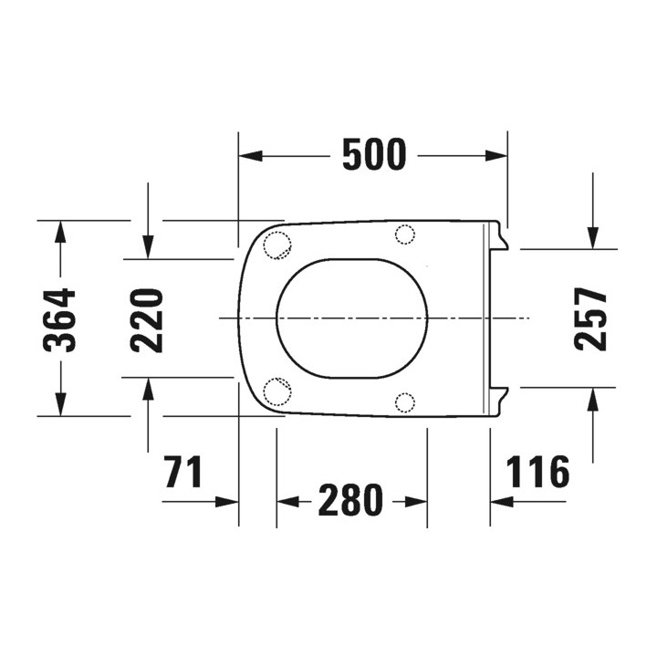 Deska WC Duravit D-Code Vital, wolnoopadająca, 48x35cm, biała