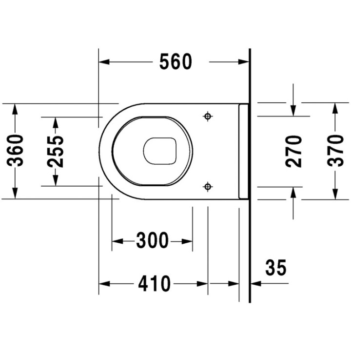 Miska WC stojąca Duravit Starck 3, 56x36cm, HygieneGlaze, biała