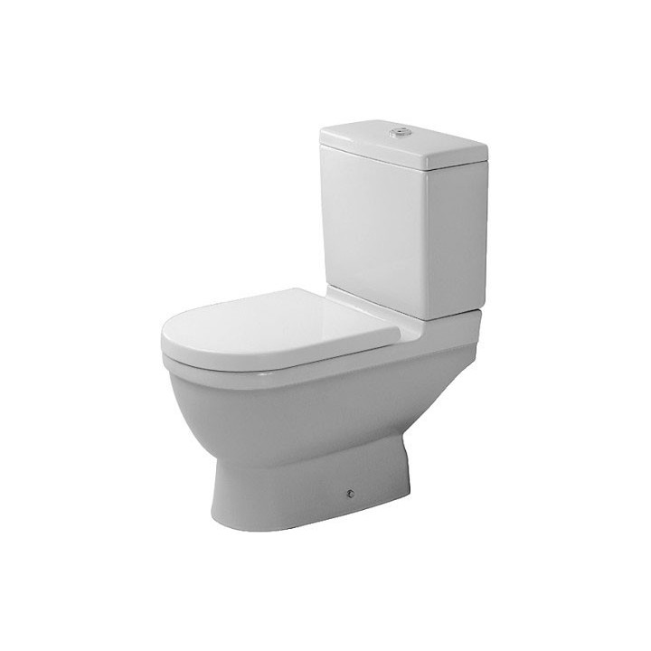 Miska WC stojąca Duravit Starck 3, 56x36cm, HygieneGlaze, biała