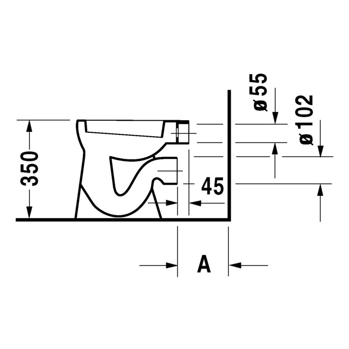 Miska WC stojąca Duravit Starck 3, 66x36cm, HygieneGlaze, biała